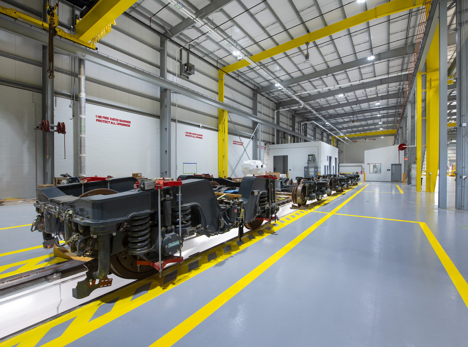 Brightline Vehicle Maintenance Facility Interior